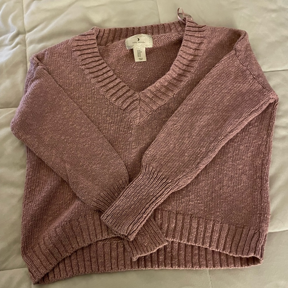 Pink Ruby Moon Sweater